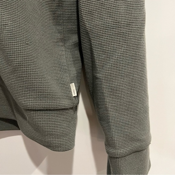 Vuori Mens S Performance Waffle Zip Hoodie Sweatshirt Dusty Pine Green - Picture 7 of 13